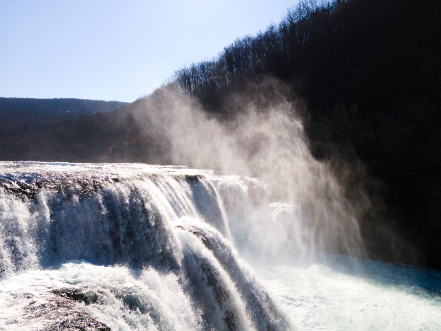 "Štrbački Buk" Waterfall In Winter