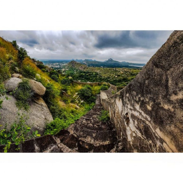 Fort on monolithic rock