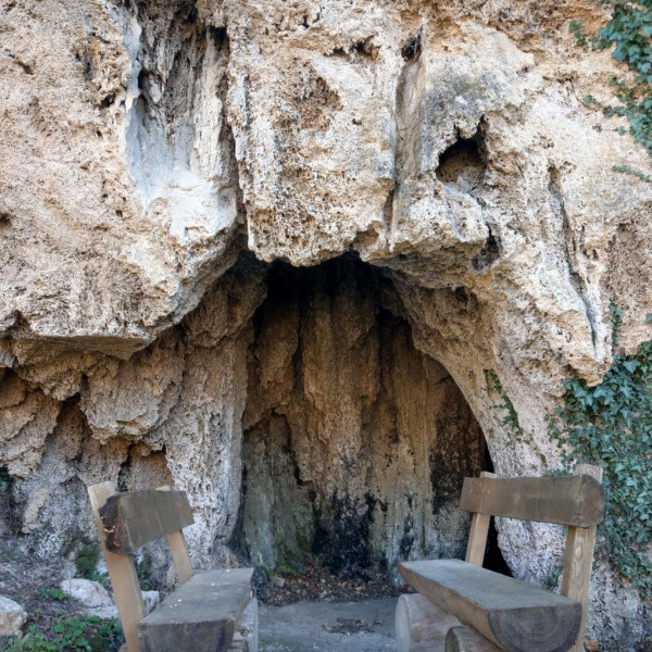 A cave entrance rest point - Martin Brod - Martin Brod, National Park "Una"