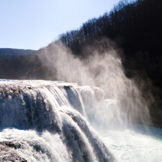 "Štrbački Buk" Waterfall In Winter - Štrbački Buk, Ćelije, Bihać