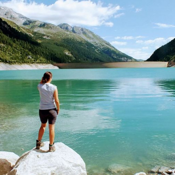 Via Ferrata on Schlegeiss Stausee, a dam wall in Austria - Herbergalm, austria