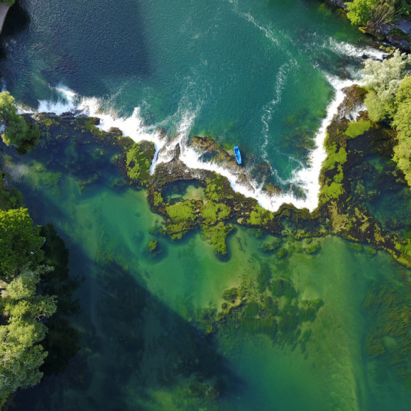 River "Una" from above